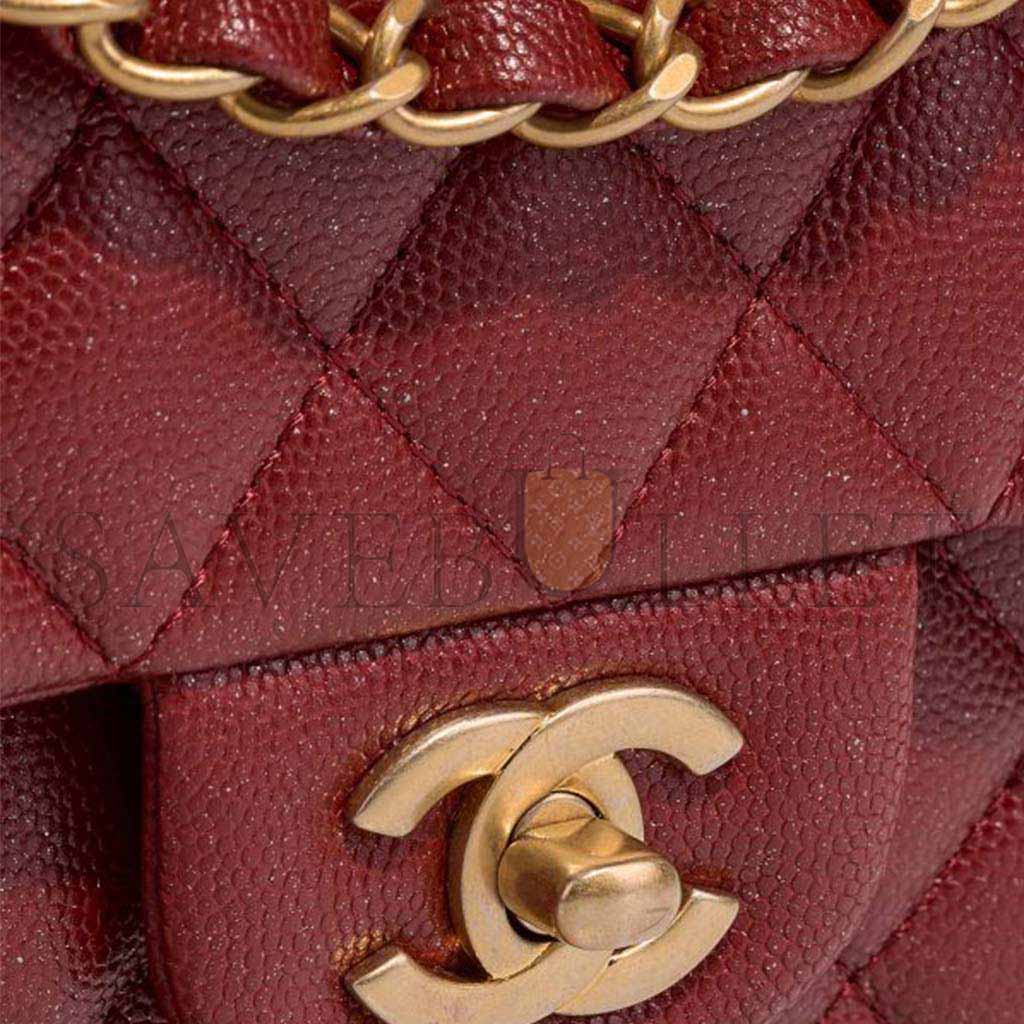 CHANEL TIMELESS MEDIUM CAVIAR RED AS3011 (25.5*15.5*6.5cm)